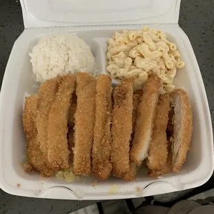 Chicken katsu 2 meat plate