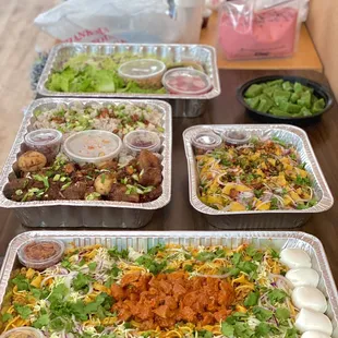 nan pia thoke, thoh wet tha hin, phaluda, pandan halawa, tofu thoke, lephet thoke (12/2021)