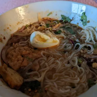 Mohinga, perfect egg after five days.