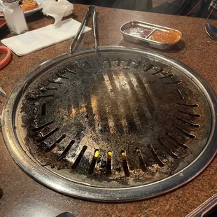 The grill after you cook on it once