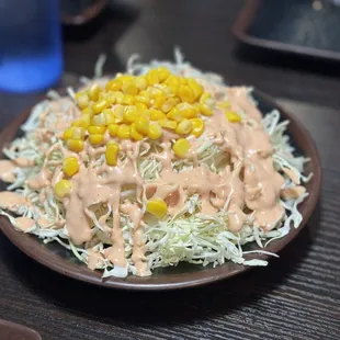 Complimentary salad when dining in