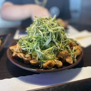 Green Onion Popcorn Chicken