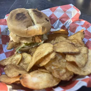 Southern Tender Sammich &amp; Saratoga Chips