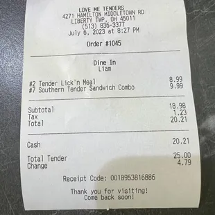 Receipt