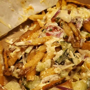 Loaded fries no meat