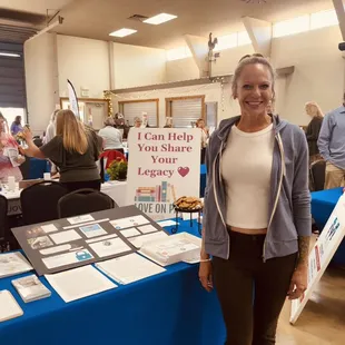 Presenting services at the Embracing Aging Expo.