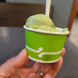 Green Tea ice cream   am