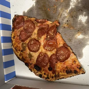 Pepperoni sausage pizza