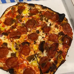pizza, food