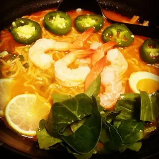 Spicy miso Shrimp jalapeos ramen