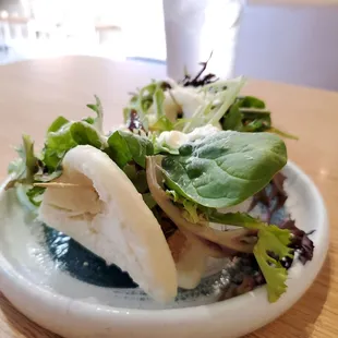 Tofu rice-bun sandwich