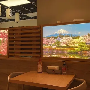 outside, sushi and sashimi