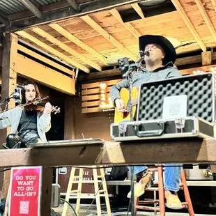 Sara and Mike in the house! Very good!