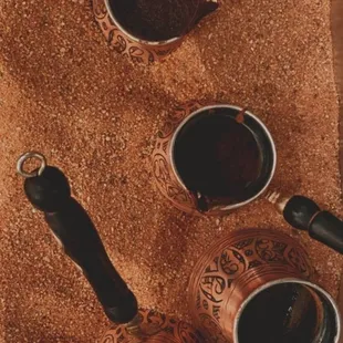 Turkish Coffee Over Sand