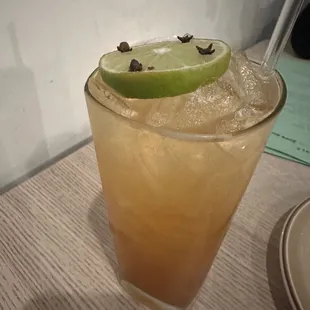 The most delicious cinnamon grapefruit mocktail ever.