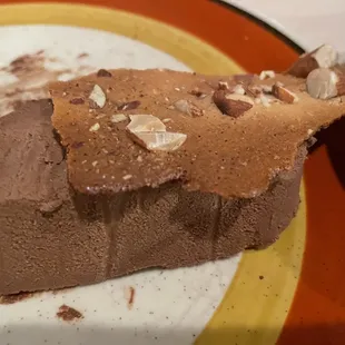 Chocolate Semifreddo+ honey almond cookie