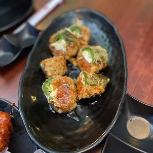 a plate of food on a table