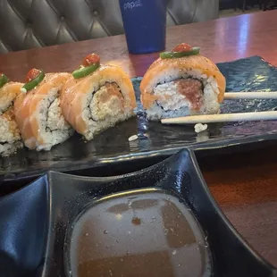 Put wasabi in the soy