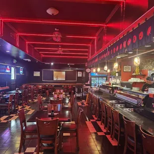 sushi and sashimi, interior