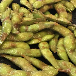 Spicy Garlic Edamame
