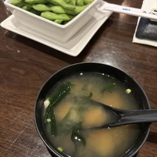 Edamame and Miso Soup