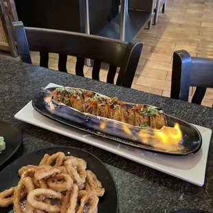 Fire Love Sushi and Fried Calamari