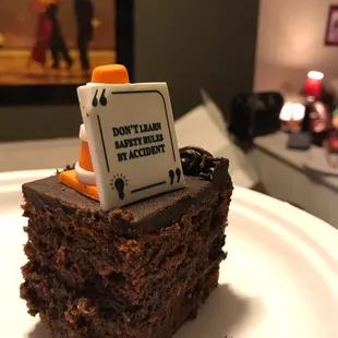 A deliciously wise slice of cake.