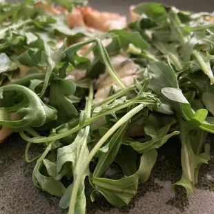 a pile of fresh greens