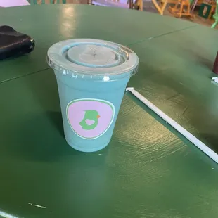 Ginger pineapple and spirulina smoothie