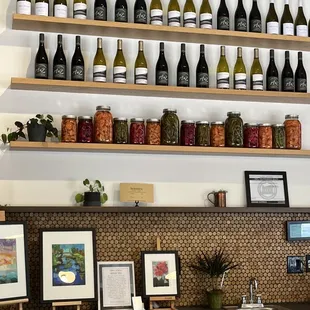 Wall decor and nicely displayed art
