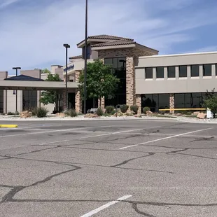 This is actually the parking lot. Is this a hospital?