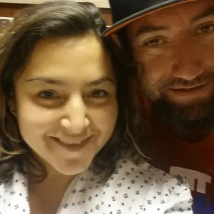 My rock we go through ups and downs but always by eachothers sides (love you babe)