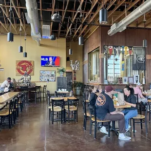 Dining area of the brewery