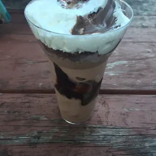 The chocolate mountain is delicious