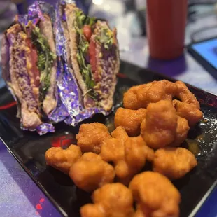 Turkey Burger w/ buffalo cauliflower