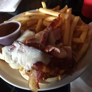 Three little pigs sandwich! It was awesome! Definitely try it, you won't be disappointed.