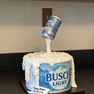 Busch Light Cake