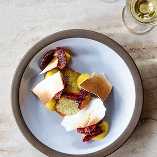 a plate of food on a table