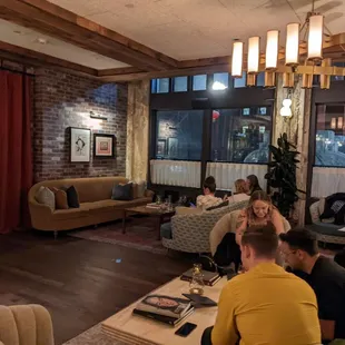 interior, sushi and sashimi