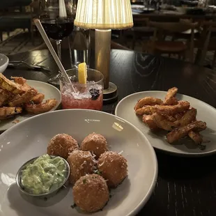 Squash and arancini
