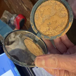 Damaged Colorescience pressed powder foundation. I bought 2 and both were completely unusable.