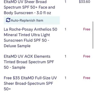 Nowhere does it say expiring free sunblock in 2 months