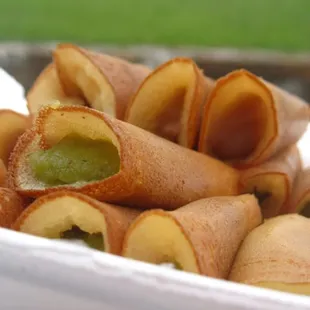 Coconut Kaya Jam Crispy crepes. Crack!