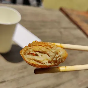 The saddest egg roll ever (all dough no filling)