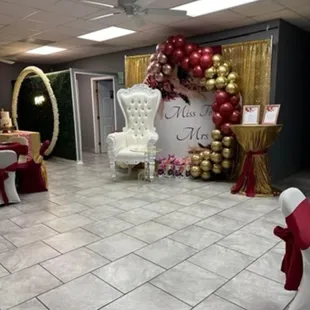 Our In House Prices are Unbeatable Throne Chairs, Custom Backdrops, Sweet Treat Cart and Much More