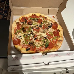 a pizza in a box