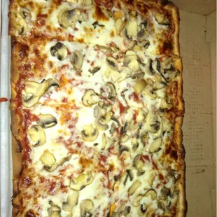Sicilian pizza. Delish!