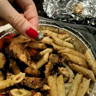 rusty metal button in my pasta:/