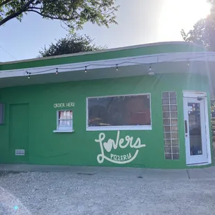 the exterior of the restaurant