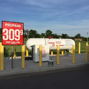 Painful! They have propane, just nobody who can use the pump